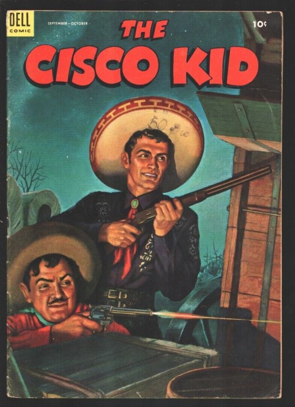 Cisco Kid #17 1953-Dell-Painted cover-Robert Jenny story art-FN