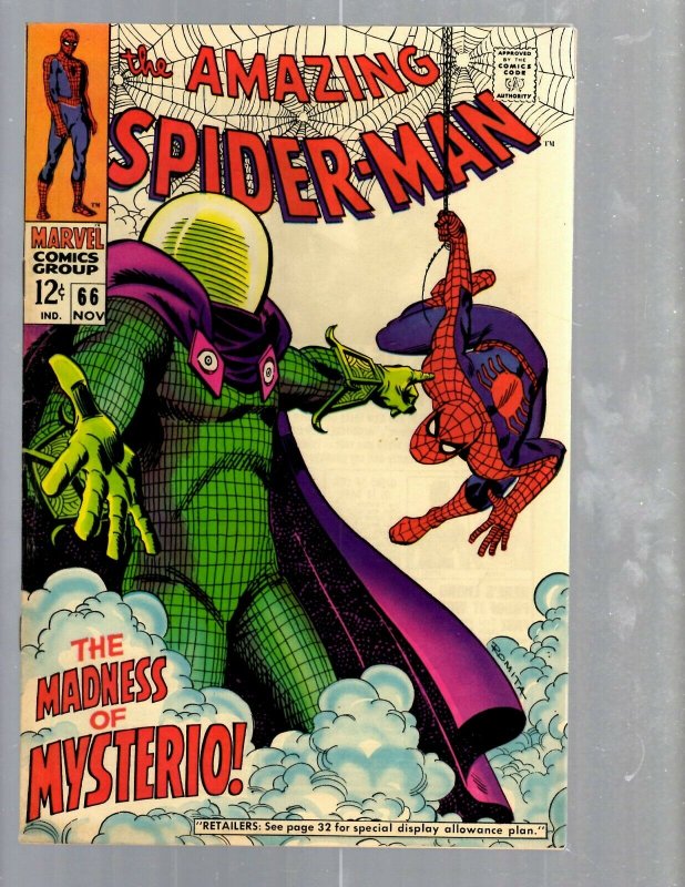 Amazing Spider-Man # 66 VF Marvel Comic Book MJ Vulture Goblin Scorpion TJ1