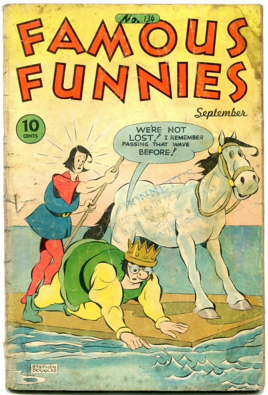 FAMOUS FUNNIES #134-'45-CHIEF WAHOO-BUCK ROGERS-CARLSON G