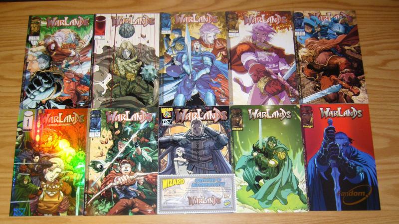 Warlands #0 ½ & 1-12 VF/NM complete series + (5) variants - pat lee set - fandom