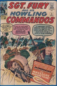 Sgt. Fury #3 (1963) 4.5