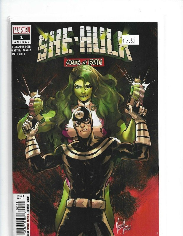 She-Hulk Annual #1 NM Marvel Comics 2019 Acts of Evil Bullseye  nw09