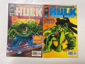 3 Incredible Hulk MARVEL comic books #447 448 451 2 LP5