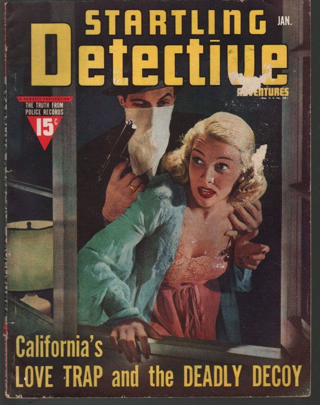 Startling Detective 1/1940-Fawcett-lingerie-drug mob-love trap-manhunter-P