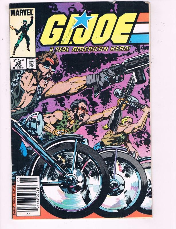 G.I.Joe A Real American Hero #35 FN/VF Marvel Comic Book 1982 DE8