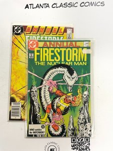2 Firestorm DC Comic Books Annuals # 4 5 Flash Batman Superman Aquaman 50 MT1