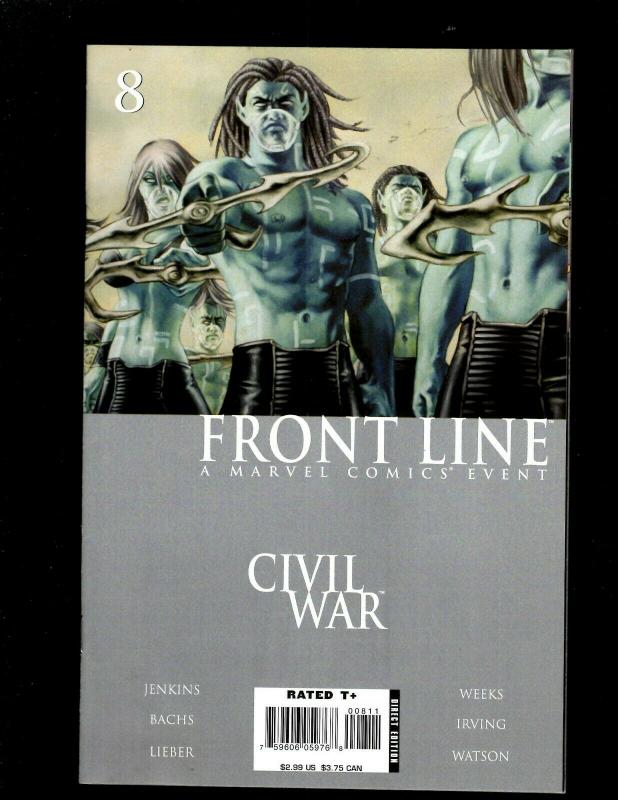 12 Comics Civil War 1 Front Line 3 4 5 8 11 Weapon X Sauron Zero Kane 18 23 HY3