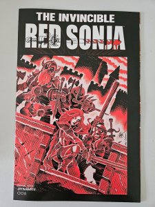 The Invincible Red Sonja 6 (2021) Teenage Mutant Ninja Turtles homage cover