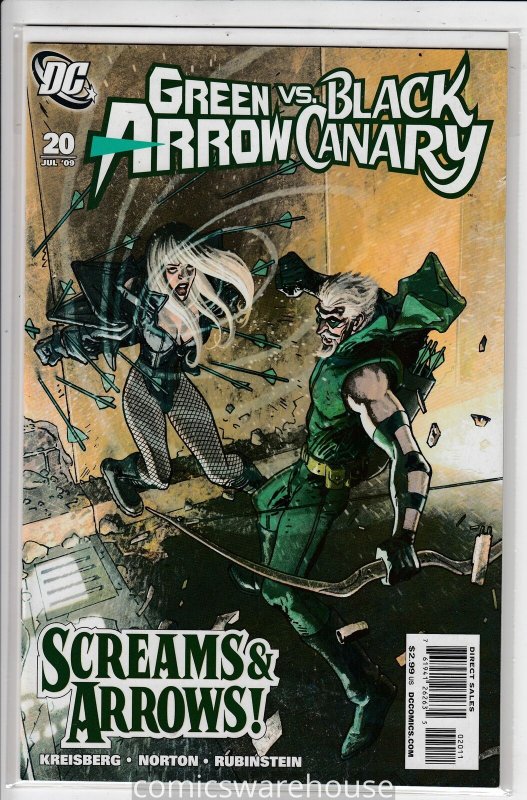 GREEN ARROW/BLACK CANARY (2007 DC) #20 NM A16453