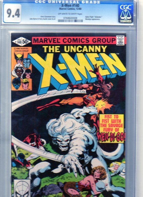 X-Men #140 (1980) CGC 9.4 NM