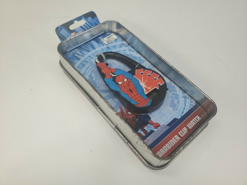 Spider Man Carabiner clip watch Marvel Comics 