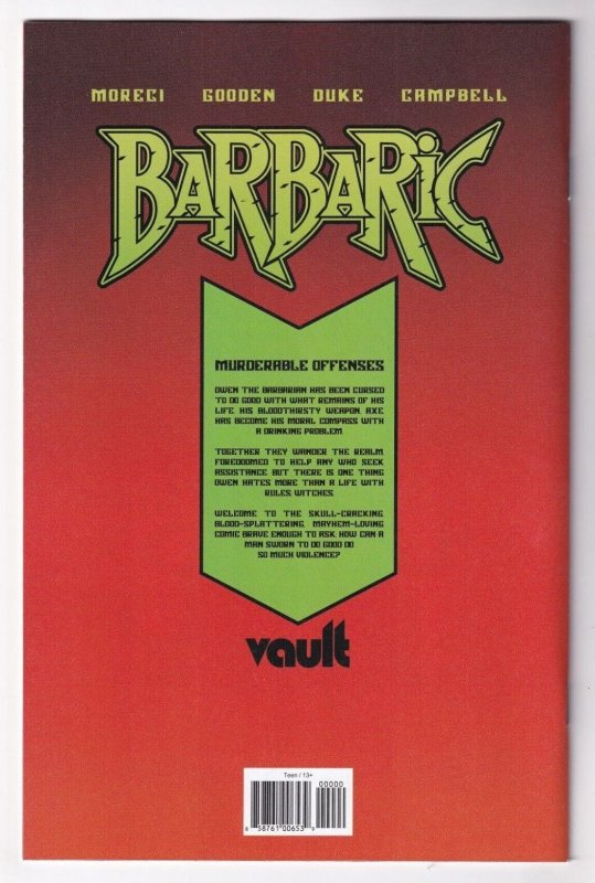 Barbaric #1 Free Comic Book Day FCBD 2022 Vault