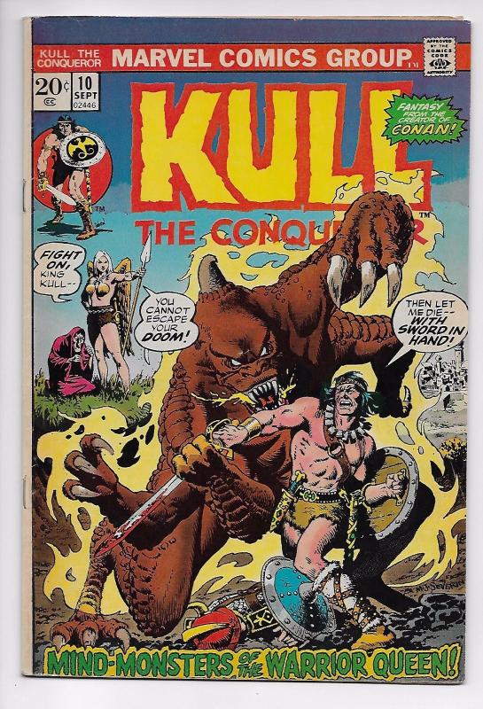 Kull the Conqueror #10 - Swords of the White Queen (Marvel, 1973) - FN+