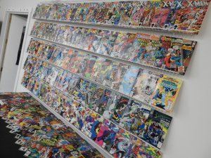 Huge Lot of 170+ Comics W/ X-Men, Secret Wars, Superman Avg. FN/VF Condition!