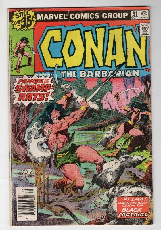 Conan the Barbarian #91 VINTAGE 1978 Marvel Comics