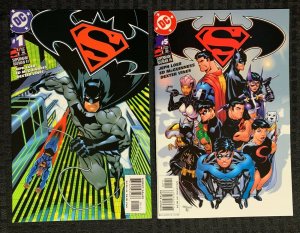 2003 SUPERMAN / BATMAN #1 5 8 & 10 NM-/NM LOT of 4 DC Comics