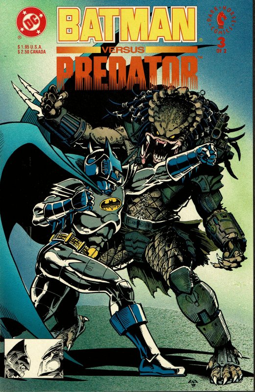 Batman Versus Predator #1 - #3 - NM - FULL SET! Newsstand Editions!