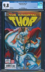 Immortal Thor #1 CGC 9.8 1st App Utgarde Toranos & Loki Alex Ross Cover A 2023