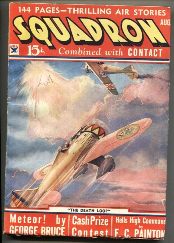 Squadron #2 Aug 1934 Pulp mag-Air War-George Bruce