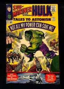 Tales To Astonish #75 Sub-Mariner Incredible Hulk Jack Kirby!