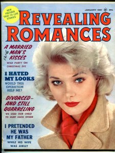 Revealing Romances Magazine January 1961- pulp thrills- VG/FN