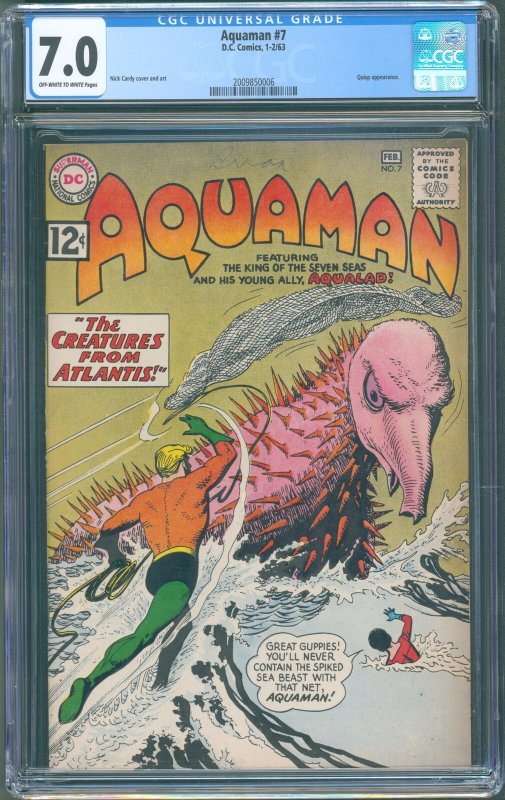 Aquaman, #7 (DC Comics, 1963) CGC 7.0