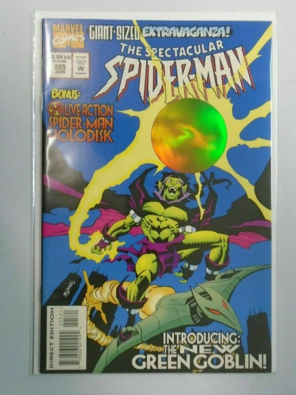 The Spectacular Spider-Man #225 Holodisk Cover 6.0 FN (1995)
