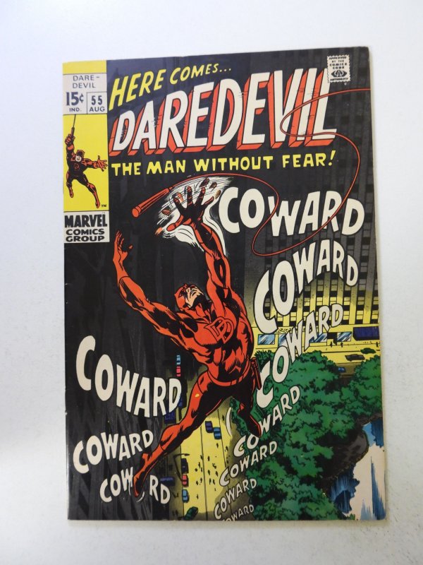 Daredevil #55 (1969) VF- condition pencil back cover