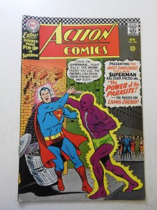 Action Comics #340 (1966) VG+ Condition moisture stain