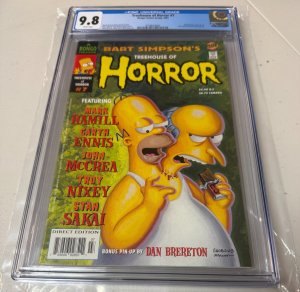 Treehouse Of Horror # 7 CGC Graded 9.8 Bongo Comic Book 2001 Mark Hamill JH30