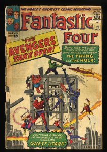 Fantastic Four #26 FA/GD 1.5 Qualified See Description Avengers Crossover!