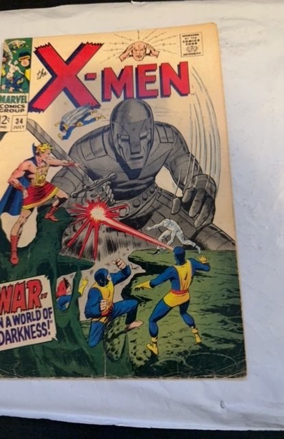 The X-Men #34 (1967)War...in a world of darkness see descript