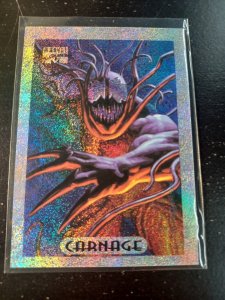 1994 Marvel Masterpieces CARNAGE SILVER HOLOFOIL Limited Edition Card #2 of 10