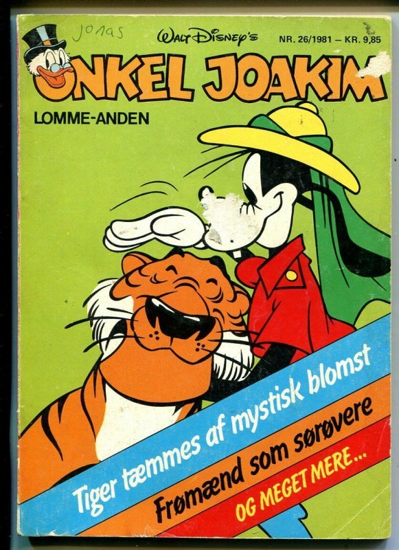 Onkel Joakim #26 1981-Disney-Danish-Uncle Scrooge-Carl Barks-Mickey Mouse-VG