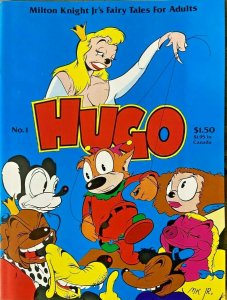 HUGO #1 (1982 Fantagraphics)Milton Knight Jr! Mag One Shot- SLINGS & ARROWS pick