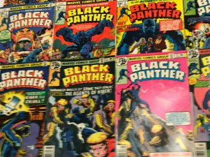 BLACK PANTHER#1-15 FN/VF LOT 1977 JACK KIRBYMARVEL BRONZE AGE COMICS
