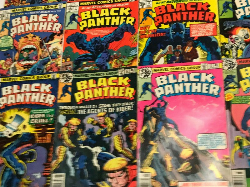 BLACK PANTHER#1-15 FN/VF LOT 1977 JACK KIRBYMARVEL BRONZE AGE COMICS