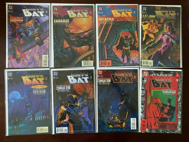 Batman Shadow of the Bat lot from 0-49 missing 4 8.0 VF 1992-96