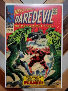 Daredevil #28 GD/VG (Marvel 1967) ALIEN INVASION + Karen & Foggy, Gene Colan Art