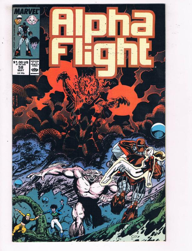 Alpha Flight #58 VF Marvel Comics Comic Book May 1988 DE23