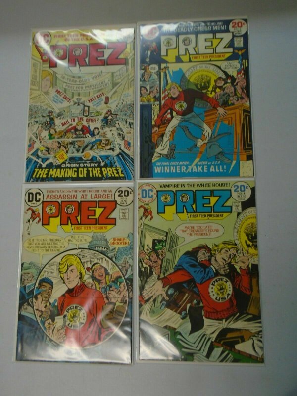 Prez set #1-4 6.0 FN (1973)