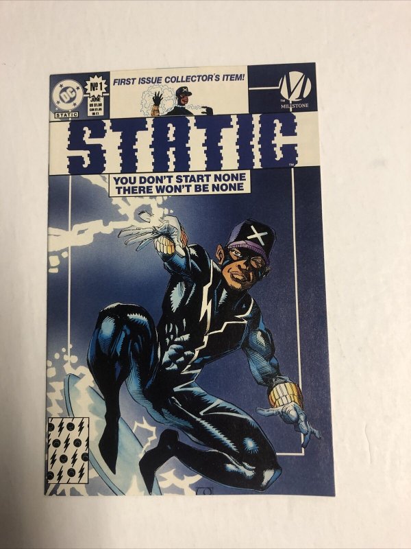 Static (1993) # 1 (NM-) | 1st App - Milestone McDuffie | New Movie Announced