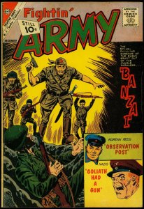 Fightin' Army #44 1961- Charlton comics- Banzai- Korean Reds VG