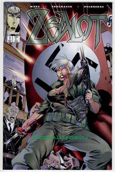 ZEALOT #3, NM-, Terry Shoemaker, Femme Fatale,Good girl, more in store