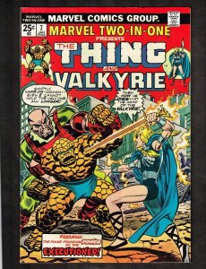 Marvel Two in One #7 ~ The Thing & Valkyrie ~ 1975 (8.0) WH