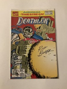 Deathlok Annual 1 Near Mint Nm Signed Buchler Marvel