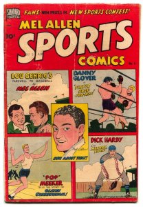 Mel Allen Sports #6 1950- Lou Gehrig-Dick Hardy LAST ISSUE vg
