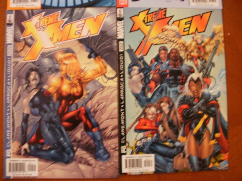 4 MARVEL Comic X-TREME X-MEN #6 #7 #9 #10 (2001) Claremont Larroca Liquid