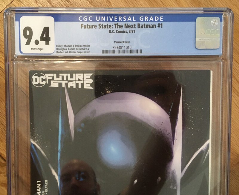 1ST JACE FOX AS NEXT BATMAN (Future State) #1 CGC 9.4 NM B Coipel Variant