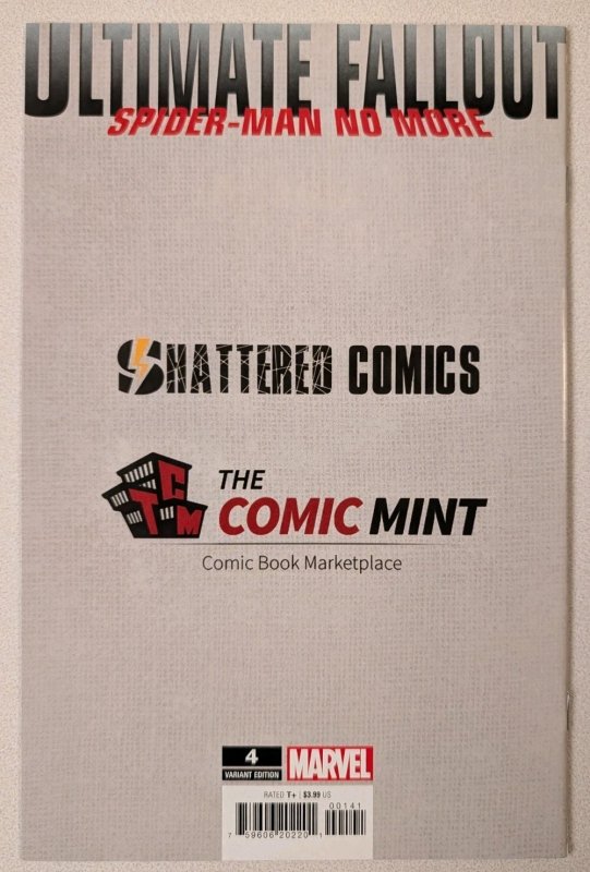 ULTIMATE FALLOUT #4 FACSIMILE MATT DIMASI SHATTERED VARIANT LTD TO 600 W/COA